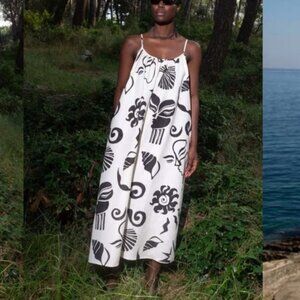 UNTITLED IN MOTION Abstract Print Boho Ophelia Abstract Dress Small